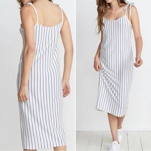 marine layer • blue white marlin stripe farrah dress s